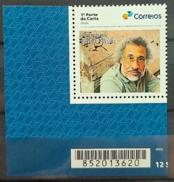 SI 48 Selo Institucional Poeta Oliveira Silveira Literatura 2024 Codigo de Barras