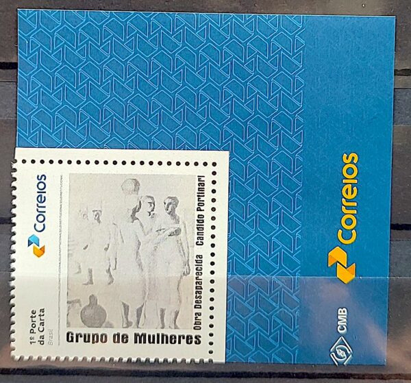 SI 53 Selo Institucional Obra Desaparecida Portinari Grupo de Mulheres Arte 2024 Vinheta Correios