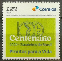 SI 59 Selo Institucional Centenario da Uniao dos Escoteiros do Brasil 2024