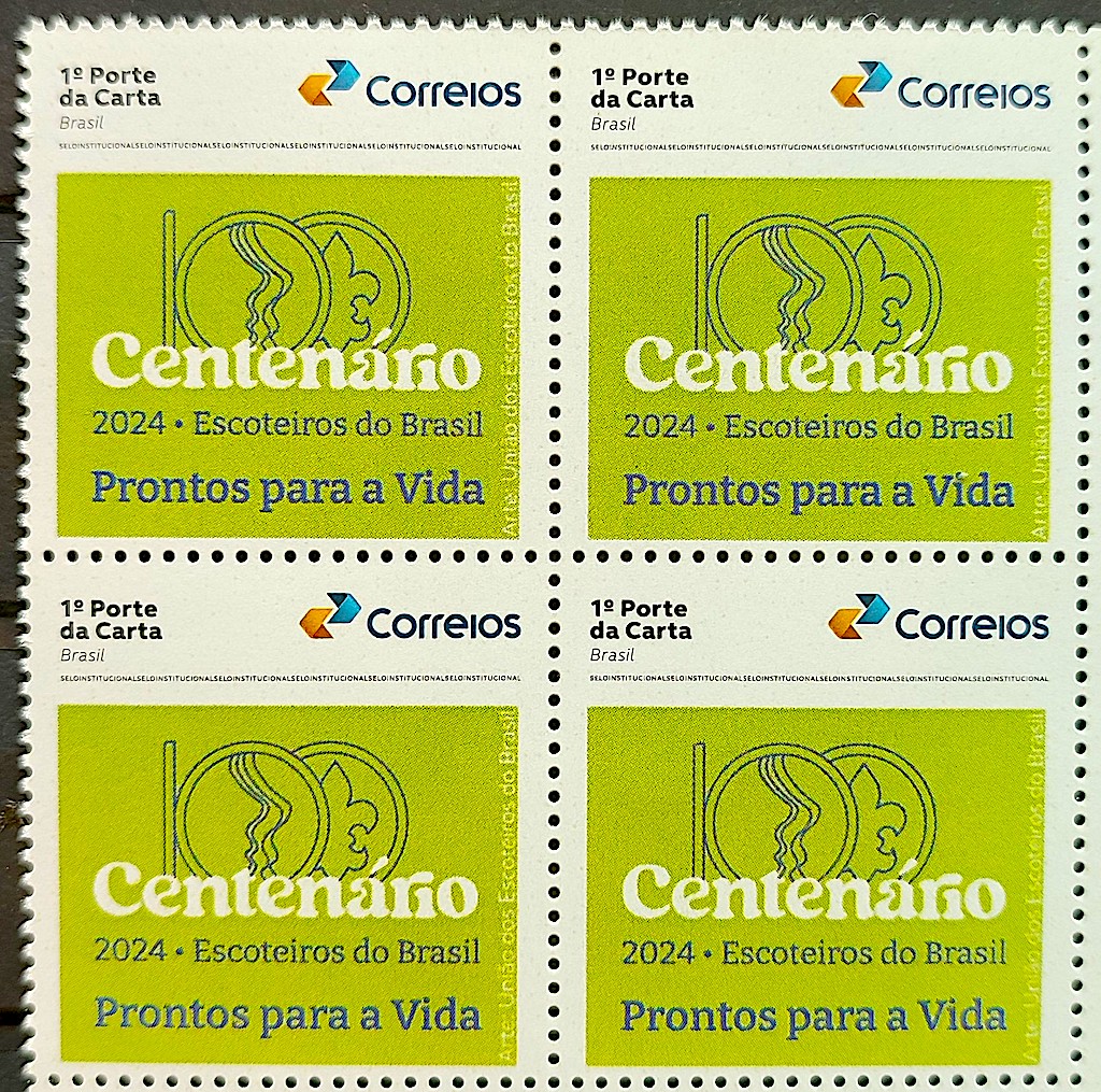 SI 59 Selo Institucional Centenario da Uniao dos Escoteiros do Brasil 2024 Quadra