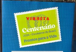 SI 59 Vinheta do Selo Institucional Centenario da Uniao dos Escoteiros do Brasil 2024