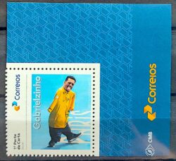 SI 50 Selo Institucional Serie Personalidades Gabrielzinho Natacao Paralimpica 2024 Vinheta Correios