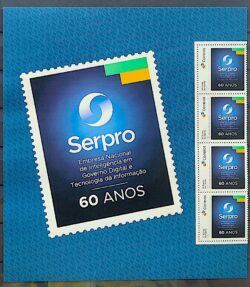 SI 58 Selo Institucional 60 Anos do SERPRO 2024 Porta-Retrato
