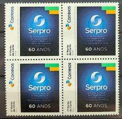 SI 58 Selo Institucional 60 Anos do SERPRO 2024 Quadra