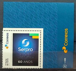 SI 58 Selo Institucional 60 Anos do SERPRO 2024 Vinheta Correios