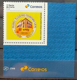 SI 62 Selo Institucional Museu Eugenio Teixeira Leal Bahia 2024 Vinheta Correios