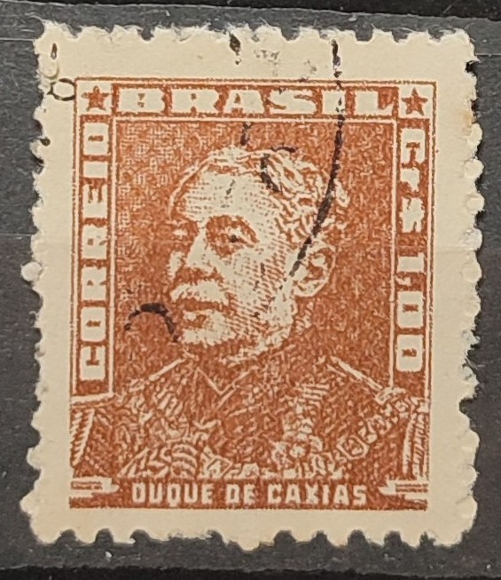 Selo Regular RHM 515 Bisneta Duque de Caxias Militar 1961 Circulado 2