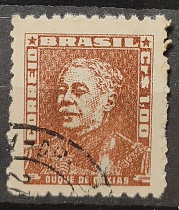 Selo Regular RHM 515 Bisneta Duque de Caxias Militar 1961 Circulado 3