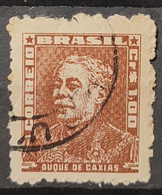 Selo Regular RHM 515 Bisneta Duque de Caxias Militar 1961 Circulado 4