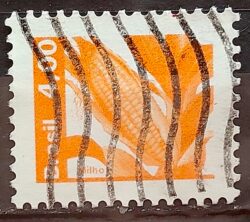 Selo Regular RHM 604 Recursos Economicos Milho 1980 Circulado 1