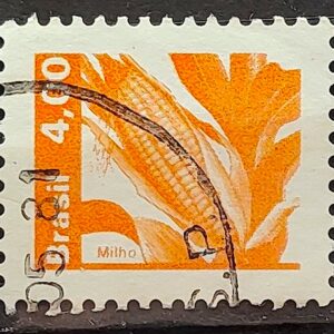 Selo Regular RHM 604 Recursos Economicos Milho 1980 Circulado 3