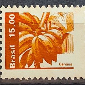 Selo Regular RHM 609 Recursos Economicos Fruta Banana 1983