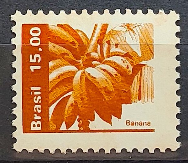 Selo Regular RHM 609 Recursos Economicos Fruta Banana 1983