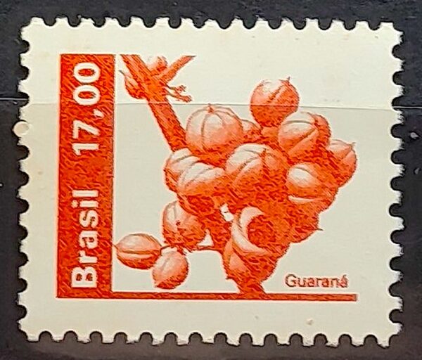 Selo Regular RHM 610 Recursos Economicos Fruta Guarana 1982