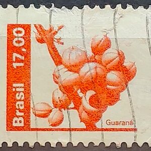 Selo Regular RHM 610 Recursos Economicos Fruta Guarana 1982 Circulado 1