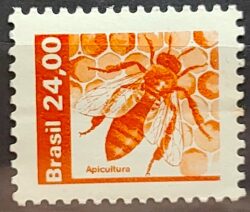 Selo Regular RHM 612 Recursos Economicos Apicultura Abelha 1982