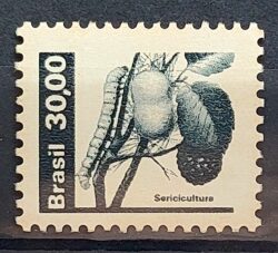 Selo Regular RHM 613 Recursos Economicos Sericicultura 1982