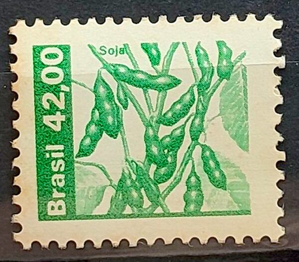 Selo Regular RHM 616 Recursos Economicos Soja 1980