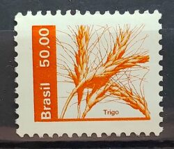 Selo Regular RHM 618 Recursos Economicos Trigo 1982