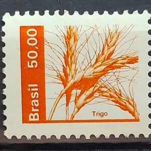 Selo Regular RHM 618 Recursos Economicos Trigo 1982