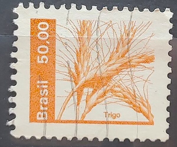 Selo Regular RHM 618 Recursos Economicos Trigo 1982 Circulado 1