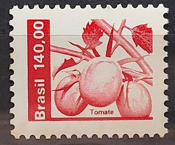 Selo Regular RHM 625 Recursos Economicos Tomate 1982