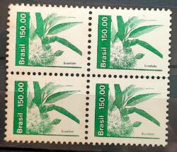 Selo Regular RHM 626 Recursos Economicos Eucalipto 1984 Quadra 2