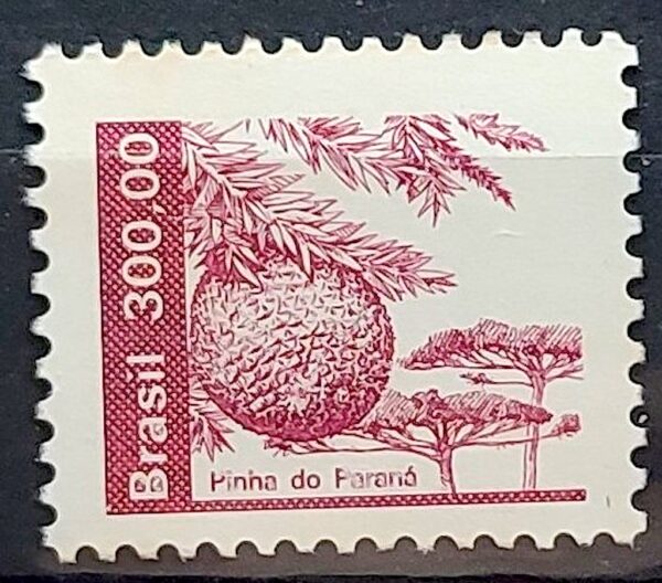 Selo Regular RHM 628 Recursos Economicos Pinha do Parana 1984