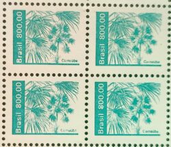 Selo Regular RHM 630 Recursos Economicos Carnauba 1984 Quadra