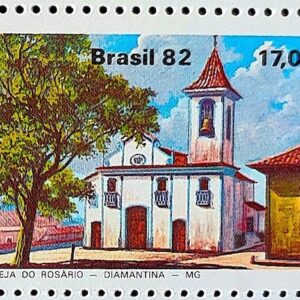 C 1268 Selo Turismo Barroco Mineiro Igreja Rosario Religiao Diamantina 1982