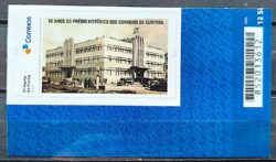 SI 64 Selo Institucional 90 Anos do Predio Historico dos Correios de Curitiba 2024 Codigo de Barras
