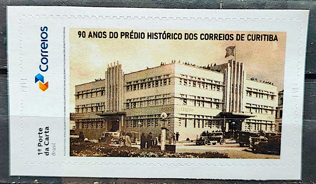 SI 64 Selo Institucional 90 Anos do Predio Historico dos Correios de Curitiba 2024