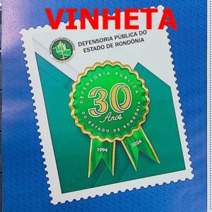 SI Vinheta do Selo Institucional 30 Anos Defensoria Publica Estado de Rondonia Justica