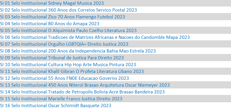 Selos Institucionais 2023