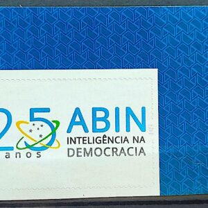 SI 57 Selo Institucional 25 Anos da ABIN Inteligencia na Democracia 2024 Vinheta Correios