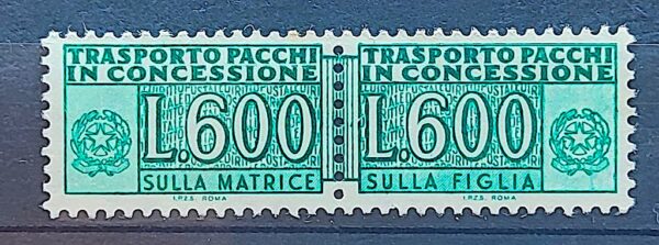 Selo Italia Trasporto Pacchi in Concessione Lire 600 1979