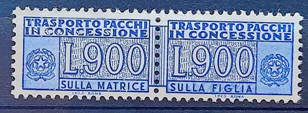 Selo Italia Trasporto Pacchi in Concessione Lire 900 1981