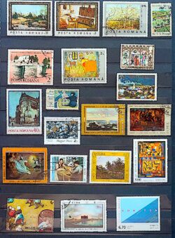 Selos Tema Arte Pintura 005 Museu Romenia Hungria Polonia URSS