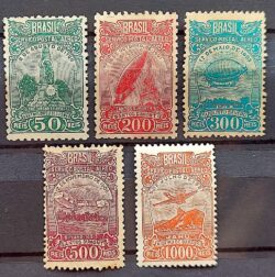 A 17 Selo Aereo Aeronautica Aviao 1929 Serie Completa 154UF