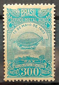 A 19 Selo Aereo Aeronautica Dirigivel Augusto Severo 1929