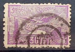 A 22 Selo Aereo Inauguracao da Mala Brasileira NYRBA 1930 CIrculado 2