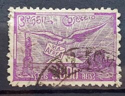 A 22 Selo Aereo Inauguracao da Mala Brasileira NYRBA 1930 CIrculado 4