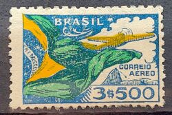 A 37 Selo Aereo Bandeira Nacional Aviao Pao de Acucar 1933