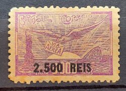 A 38 Selo Aereo Inauguracao da Mala Brasileira NYRBA 1930 Sobretaxa 1