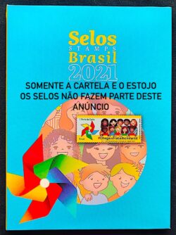Somente a Cartela da Colecao Anual de Selos do Brasil 2021 – Sem os Selos