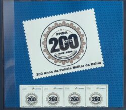 SI 66 Selo Institucional 200 Anos Policia Militar Bahia Seguranca 2025 Porta-Retrato