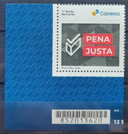 SI 67 Selo Institucional Pena Justa Direito Justica 2025 Codigo de Barras