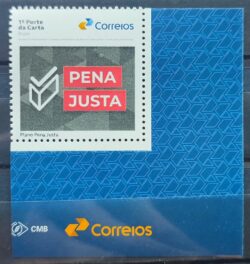 SI 67 Selo Institucional Pena Justa Direito Justica 2025 Vinheta Correios