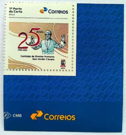 SI 69 Selo Institucional Comissao de Direitos Humanos Dom Helder Camara Religiao 2025 Vinheta Correios