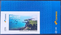 SI 71 Selo Institucional Aniversario de Florianopolis Praia da Armacao Turismo 2025 Vinheta Correios